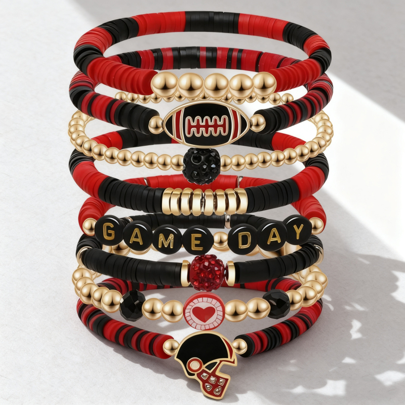 Rokassprādze no mīksta māla ar pilējošas eļļas apdari, universāls streetwear stils, roku aksesuārs