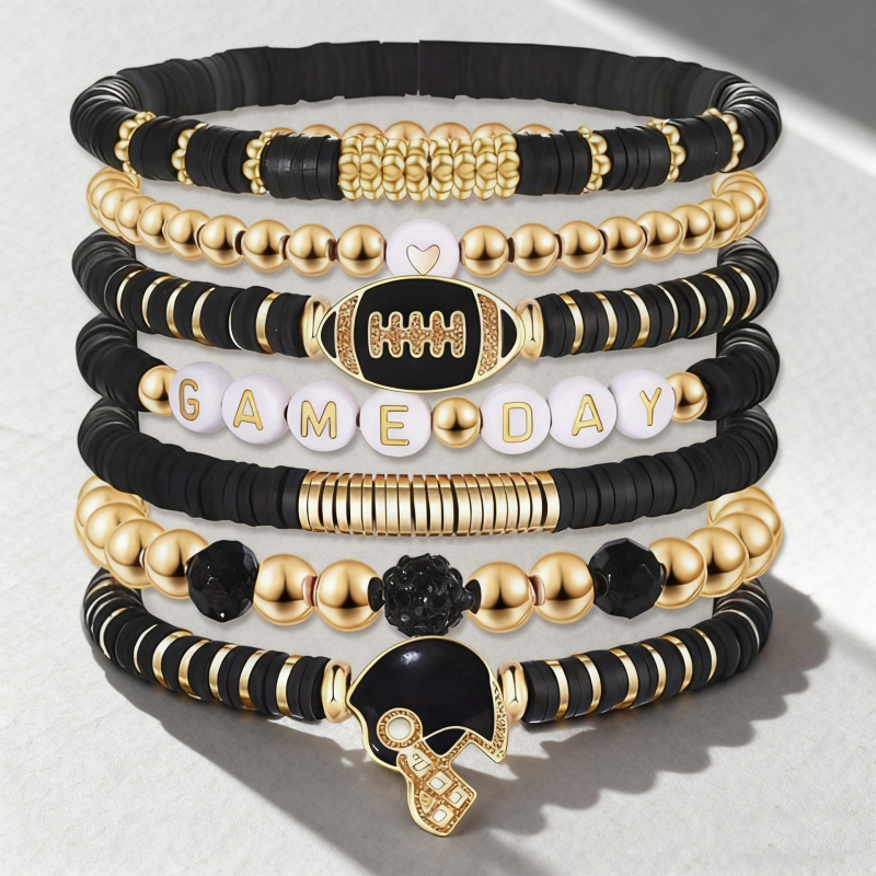 Rokassprādze no mīksta māla ar pilējošas eļļas apdari, universāls streetwear stils, roku aksesuārs