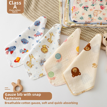 Drool lakats zīdaiņiem, 100% kokvilnas marle, karikatūras raksts, Lazy Cat, universāls