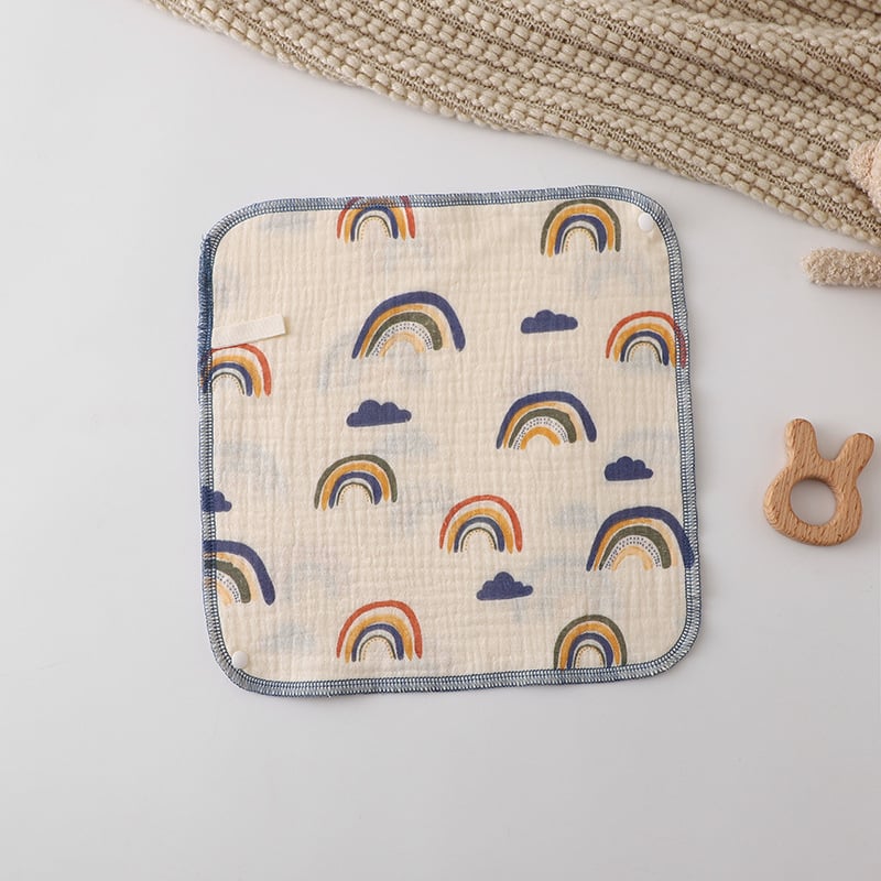 Drool lakats zīdaiņiem, 100% kokvilnas marle, karikatūras raksts, Lazy Cat, universāls