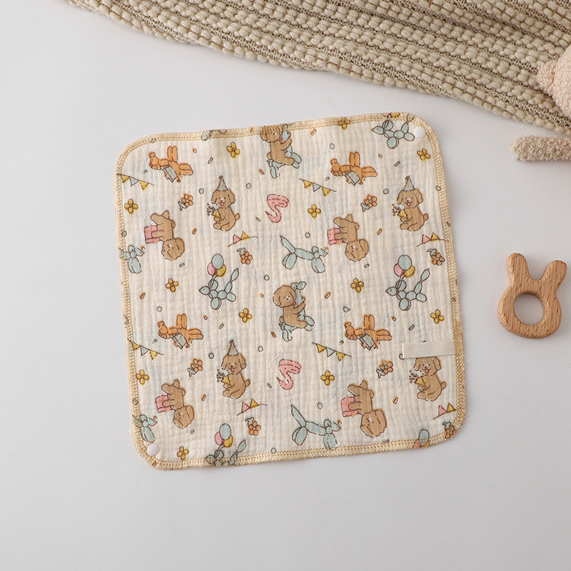 Drool lakats zīdaiņiem, 100% kokvilnas marle, karikatūras raksts, Lazy Cat, universāls