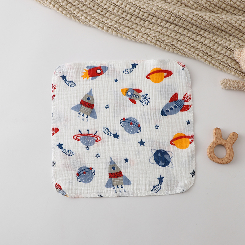 Drool lakats zīdaiņiem, 100% kokvilnas marle, karikatūras raksts, Lazy Cat, universāls