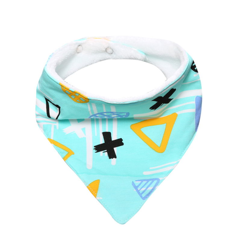 Zīdaiņu trīsstūrveida lūdzi ar divām aizdēmēm, kokvilna, uzsūcoša, zīmējums ar dzīvniekiem/animācijām, piemērots zīdaiņiem un bērniem līdz 3 gadu vecumam