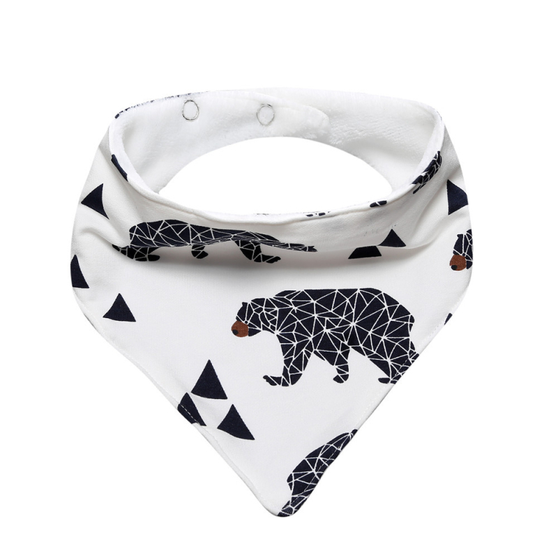 Zīdaiņu trīsstūrveida lūdzi ar divām aizdēmēm, kokvilna, uzsūcoša, zīmējums ar dzīvniekiem/animācijām, piemērots zīdaiņiem un bērniem līdz 3 gadu vecumam