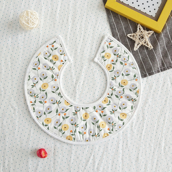 Bērnu līgavi bibs - ūdensizturīgs kokvilnas maisījuma audums, universāls, 0–3 gadi, raksti ar dzīvniekiem/zīmējumi