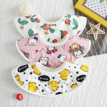 Bērnu līgavi bibs - ūdensizturīgs kokvilnas maisījuma audums, universāls, 0–3 gadi, raksti ar dzīvniekiem/zīmējumi