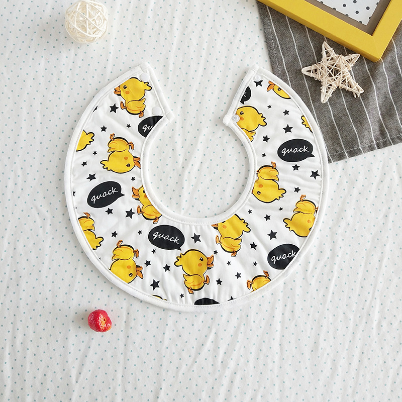 Bērnu līgavi bibs - ūdensizturīgs kokvilnas maisījuma audums, universāls, 0–3 gadi, raksti ar dzīvniekiem/zīmējumi