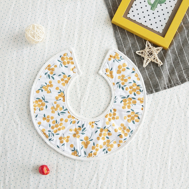 Bērnu līgavi bibs - ūdensizturīgs kokvilnas maisījuma audums, universāls, 0–3 gadi, raksti ar dzīvniekiem/zīmējumi