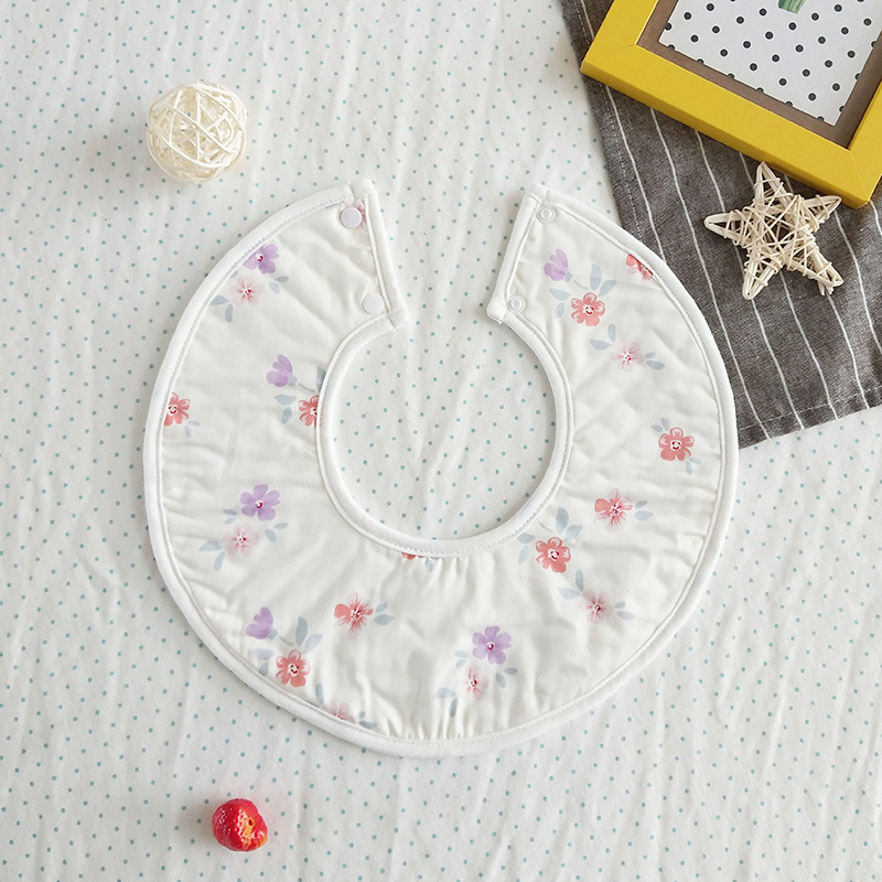 Bērnu līgavi bibs - ūdensizturīgs kokvilnas maisījuma audums, universāls, 0–3 gadi, raksti ar dzīvniekiem/zīmējumi