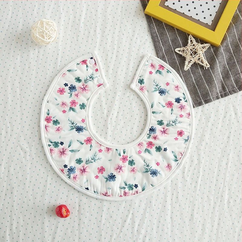 Bērnu līgavi bibs - ūdensizturīgs kokvilnas maisījuma audums, universāls, 0–3 gadi, raksti ar dzīvniekiem/zīmējumi