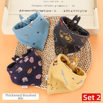 Bērnu siekalas dvielis, divslāņains, mīksts kokvilnas audums, elastīga kokvilna, raksts ar multenes motīvu, ūdensnecaurlaidīgs