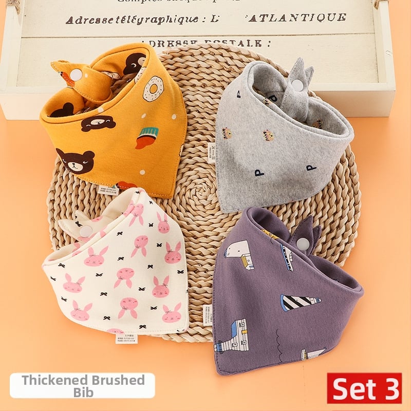 Bērnu siekalas dvielis, divslāņains, mīksts kokvilnas audums, elastīga kokvilna, raksts ar multenes motīvu, ūdensnecaurlaidīgs