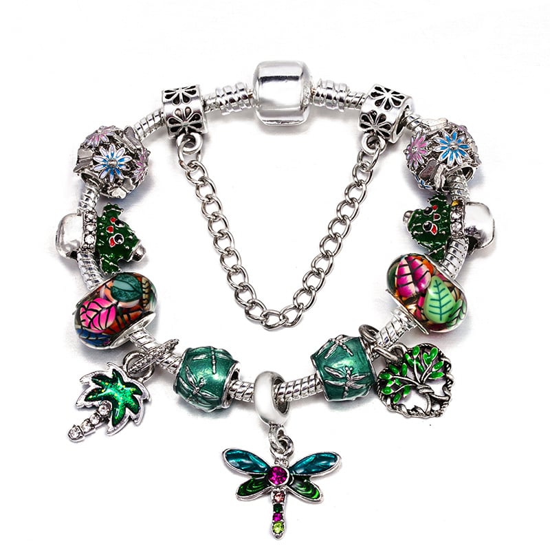 Sieviešu rokassprādze no sakausējuma, sirdsformas, elektroplakēts pārklājums, svaigs un salds stils, kā tūrisma suvenīrs