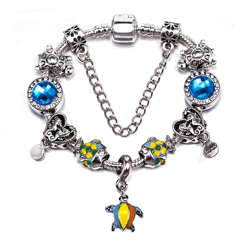 Sieviešu rokassprādze no sakausējuma, sirdsformas, elektroplakēts pārklājums, svaigs un salds stils, kā tūrisma suvenīrs