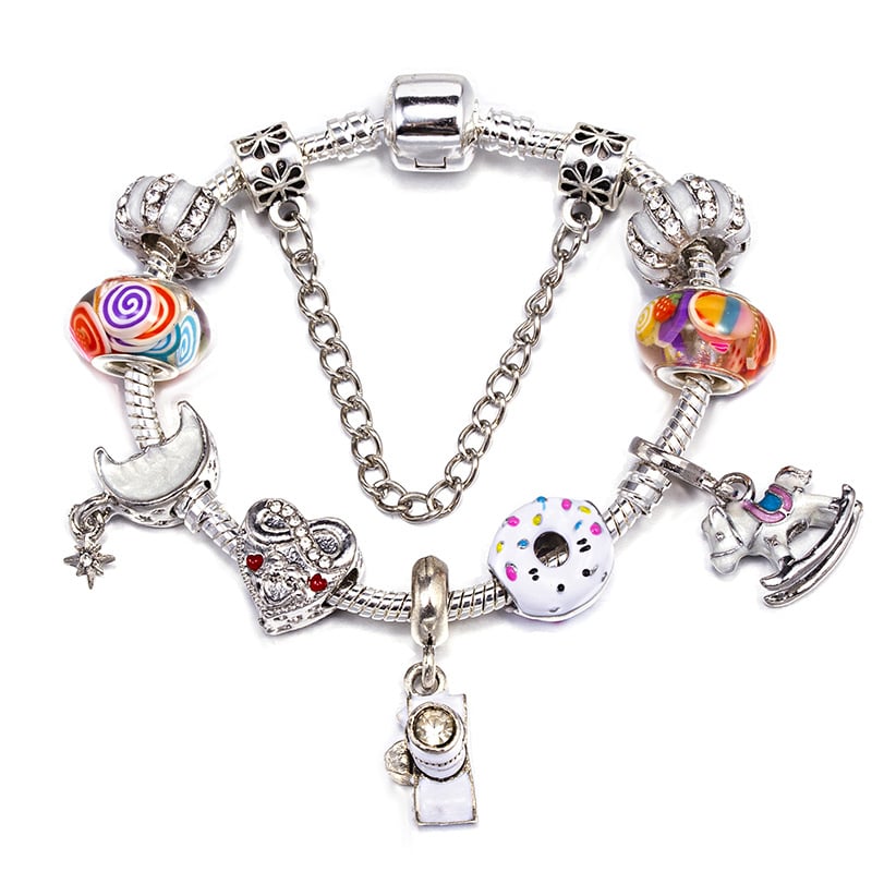 Sieviešu rokassprādze no sakausējuma, sirdsformas, elektroplakēts pārklājums, svaigs un salds stils, kā tūrisma suvenīrs