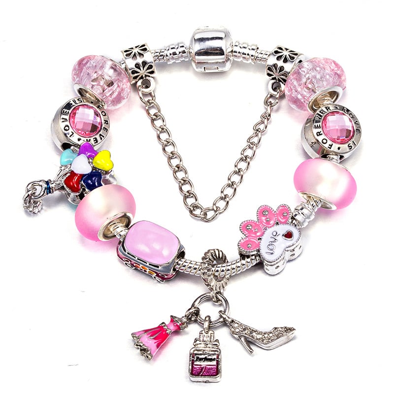 Sieviešu rokassprādze no sakausējuma, sirdsformas, elektroplakēts pārklājums, svaigs un salds stils, kā tūrisma suvenīrs