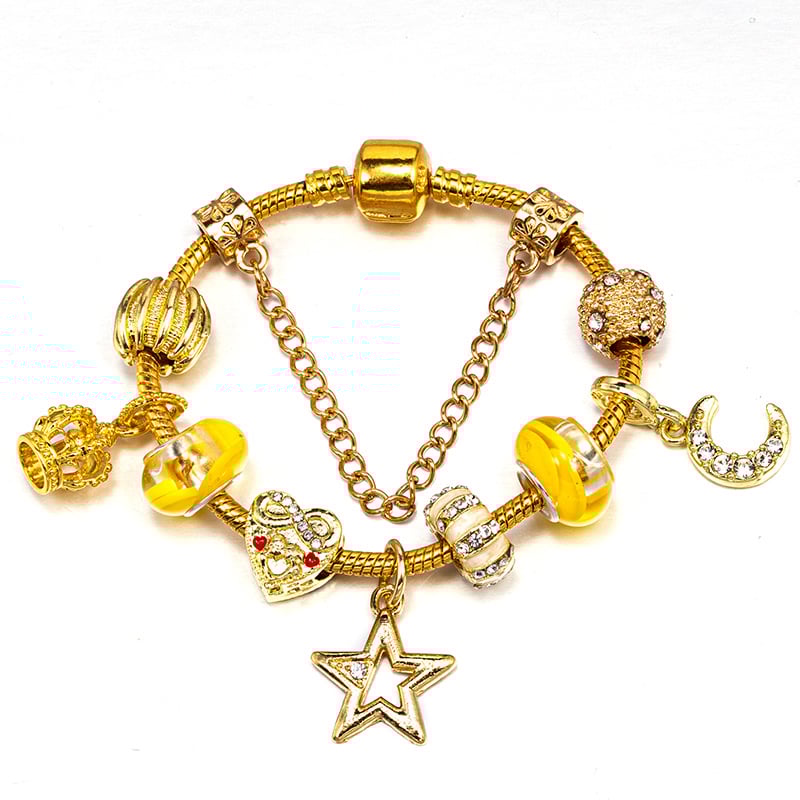 Sieviešu rokassprādze no sakausējuma, sirdsformas, elektroplakēts pārklājums, svaigs un salds stils, kā tūrisma suvenīrs