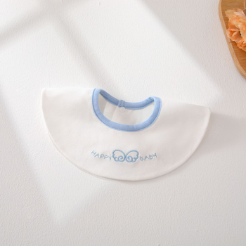 Bērnu siekalas dvielis, apaļš, 100% kokvilna, absorbējošs ziedu ziedlapiņu dizains, piemērots zīdaiņiem un maziem bērniem, anti-netīrums un anti klepošana, drošības klase A (Apaļš; 100% kokvilna; absorbējošs dizains; ziedlapiņu zieds)