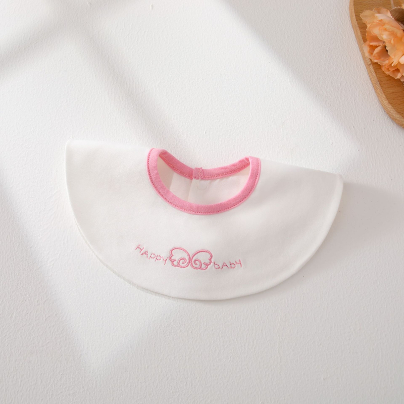 Bērnu siekalas dvielis, apaļš, 100% kokvilna, absorbējošs ziedu ziedlapiņu dizains, piemērots zīdaiņiem un maziem bērniem, anti-netīrums un anti klepošana, drošības klase A (Apaļš; 100% kokvilna; absorbējošs dizains; ziedlapiņu zieds)