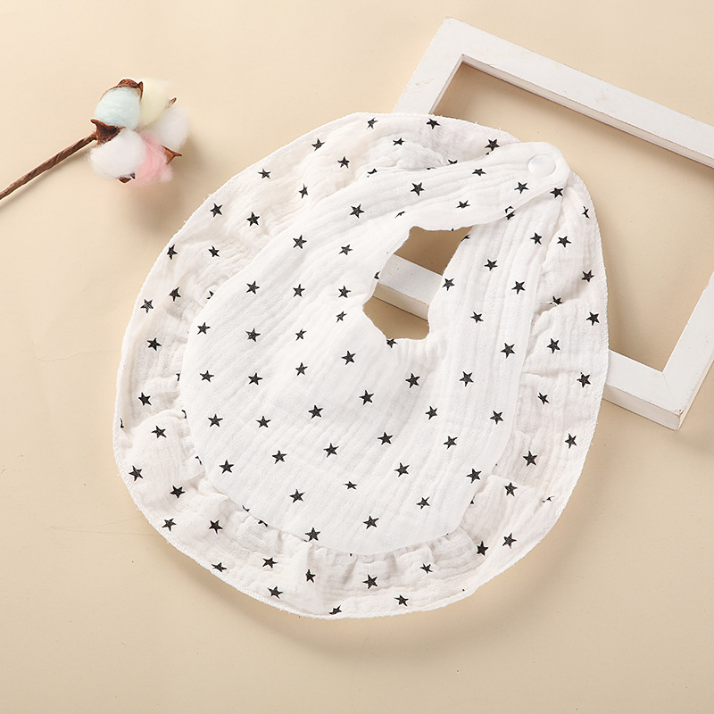 Divslāņu marles siekalām domāts salvetes bērniem (divslāņu; marle; 100% kokvilna)