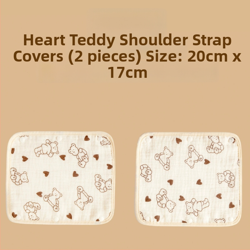 Mimuhouse Bērnu ratiem siekalām dvielis - marle, 100% kokvilna, absorbcija, universāls, 0–3 gadi