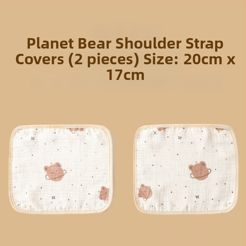 Mimuhouse Bērnu ratiem siekalām dvielis - marle, 100% kokvilna, absorbcija, universāls, 0–3 gadi