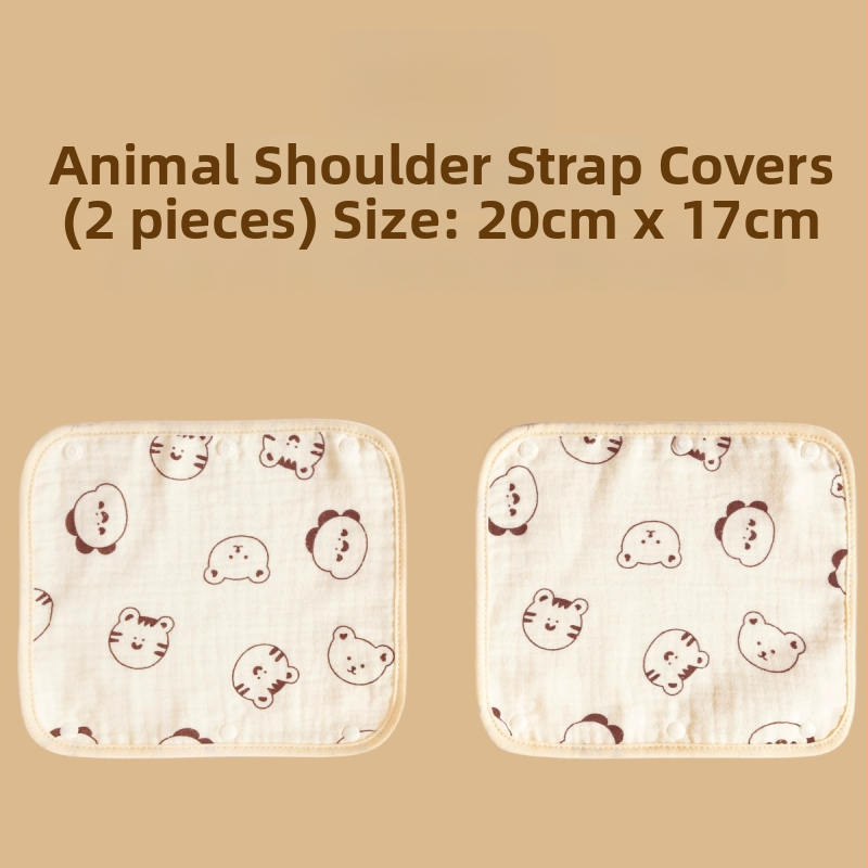 Mimuhouse Bērnu ratiem siekalām dvielis - marle, 100% kokvilna, absorbcija, universāls, 0–3 gadi