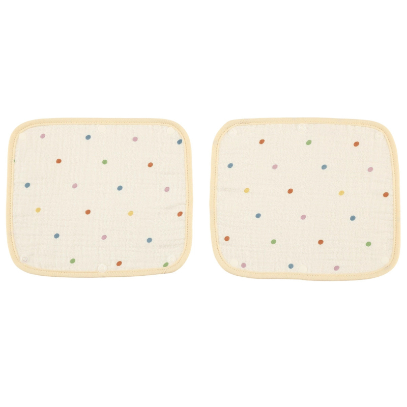 Mimuhouse Bērnu ratiem siekalām dvielis - marle, 100% kokvilna, absorbcija, universāls, 0–3 gadi