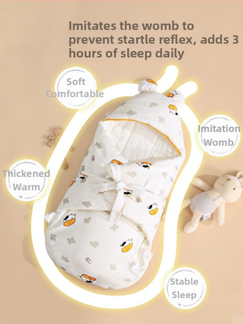 Zīdaiņu gulēšanas somiņa no 95% kokvilnas, pildījums 100% kokvilna, visu sezonu lietošanai, zīdaiņiem, Bolin Lily