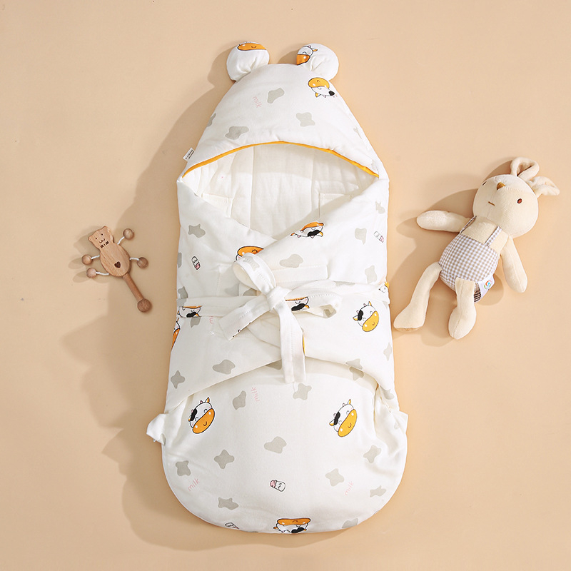 Zīdaiņu gulēšanas somiņa no 95% kokvilnas, pildījums 100% kokvilna, visu sezonu lietošanai, zīdaiņiem, Bolin Lily
