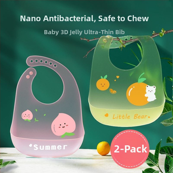 Nedrošīgs bērnu ēdienu bibs - bellyband, poliestera audums ar kokvilnas sastāvu, piemērots 3–8 gadu vecumam