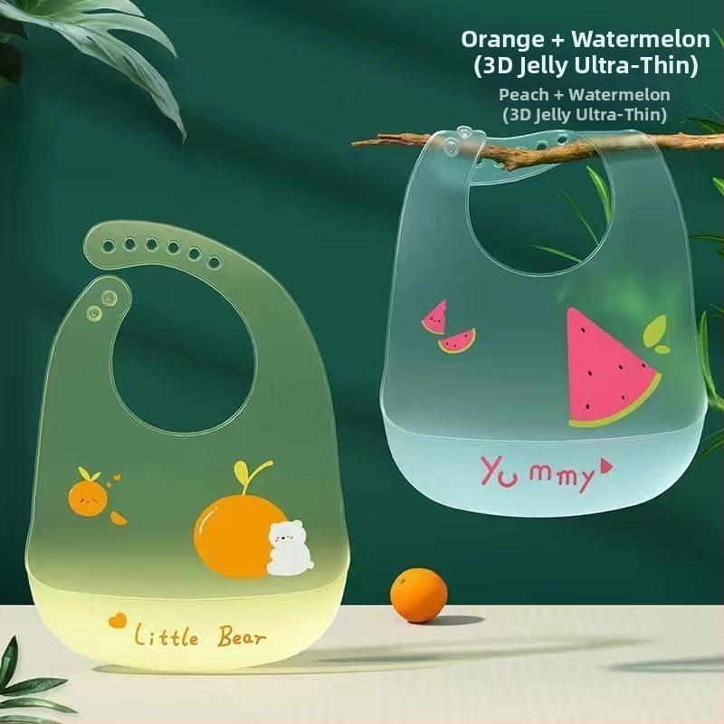 Nedrošīgs bērnu ēdienu bibs - bellyband, poliestera audums ar kokvilnas sastāvu, piemērots 3–8 gadu vecumam