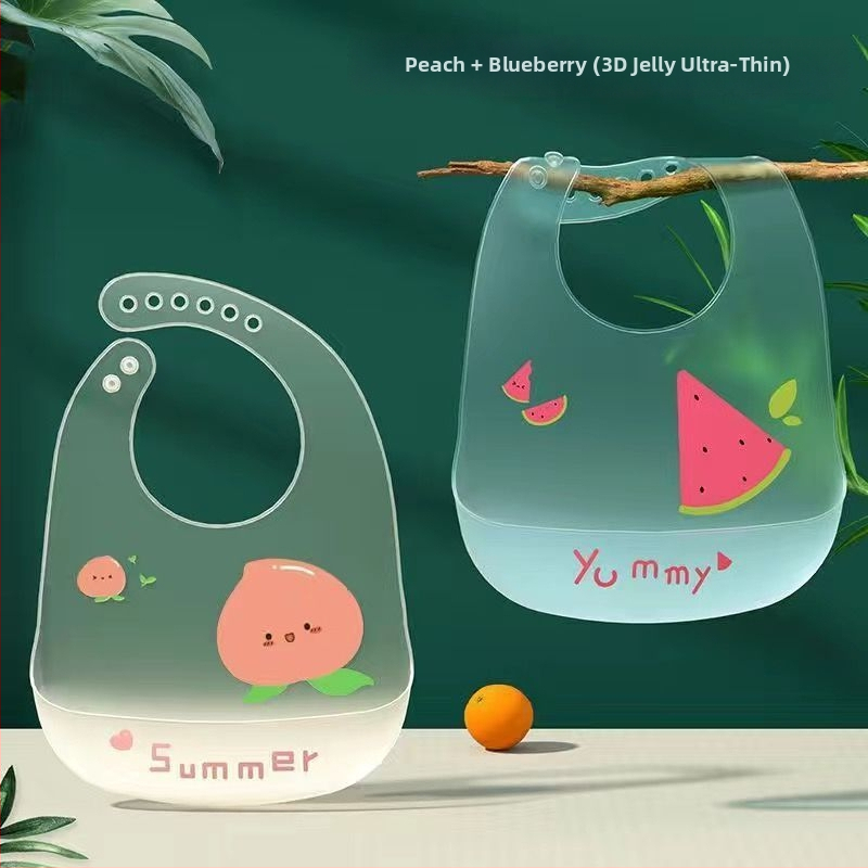 Nedrošīgs bērnu ēdienu bibs - bellyband, poliestera audums ar kokvilnas sastāvu, piemērots 3–8 gadu vecumam