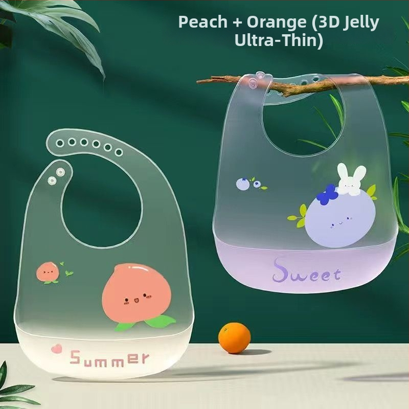 Nedrošīgs bērnu ēdienu bibs - bellyband, poliestera audums ar kokvilnas sastāvu, piemērots 3–8 gadu vecumam