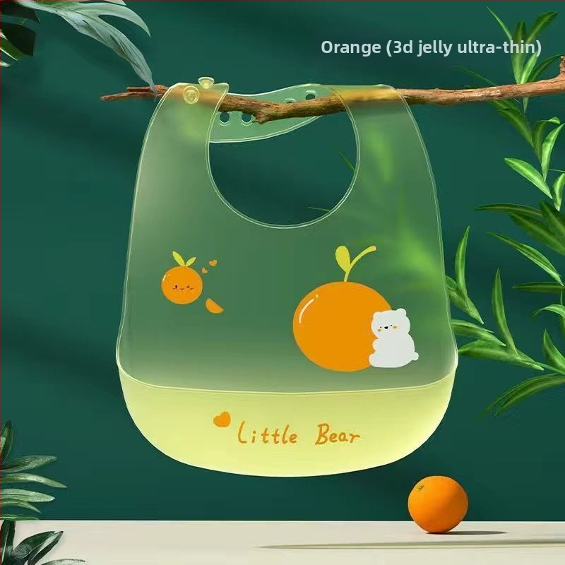 Nedrošīgs bērnu ēdienu bibs - bellyband, poliestera audums ar kokvilnas sastāvu, piemērots 3–8 gadu vecumam