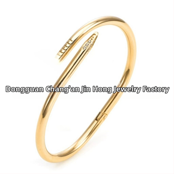 Nerūsējā tērauda rokassprādze no Jinhong Jewelry — augstas kvalitātes juvelierizstrādājums, elektroplēšana, roku aksesuārs