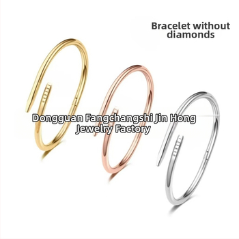 Nerūsējā tērauda rokassprādze no Jinhong Jewelry — augstas kvalitātes juvelierizstrādājums, elektroplēšana, roku aksesuārs