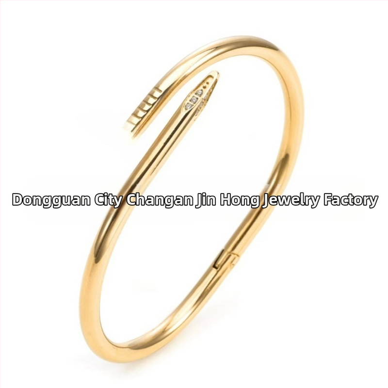 Nerūsējā tērauda rokassprādze no Jinhong Jewelry — augstas kvalitātes juvelierizstrādājums, elektroplēšana, roku aksesuārs