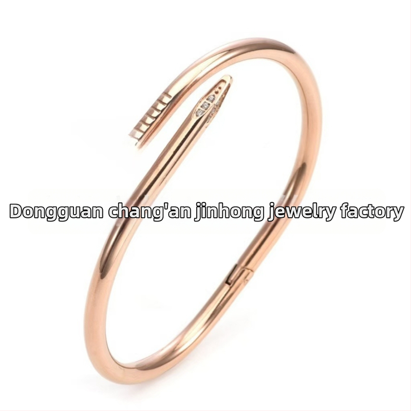 Nerūsējā tērauda rokassprādze no Jinhong Jewelry — augstas kvalitātes juvelierizstrādājums, elektroplēšana, roku aksesuārs