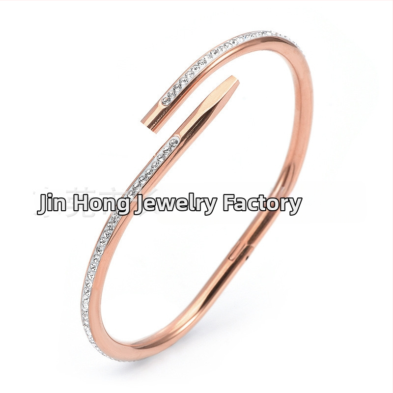 Nerūsējā tērauda rokassprādze no Jinhong Jewelry — augstas kvalitātes juvelierizstrādājums, elektroplēšana, roku aksesuārs