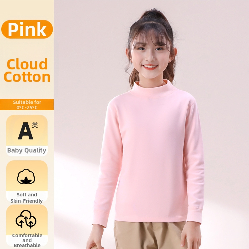 Vaikų pagrindinis topas su ilgomis rankovėmis, 95% medvilnė, švelni vidinė apdaila, unisex