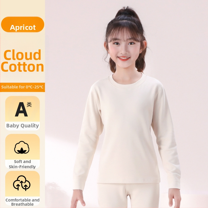 Vaikų pagrindinis topas su ilgomis rankovėmis, 95% medvilnė, švelni vidinė apdaila, unisex