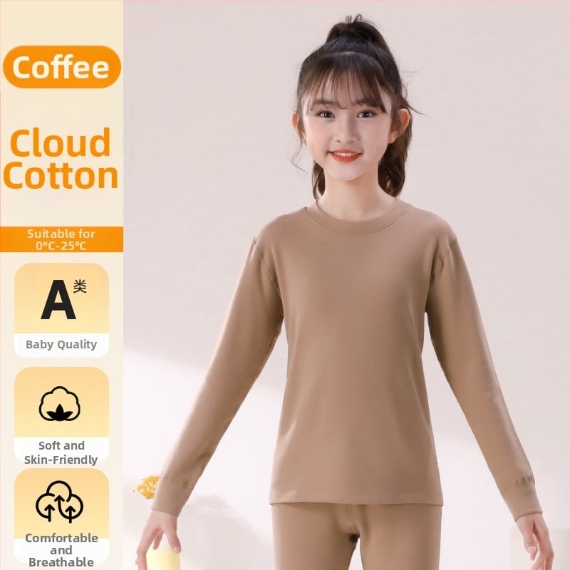 Vaikų pagrindinis topas su ilgomis rankovėmis, 95% medvilnė, švelni vidinė apdaila, unisex