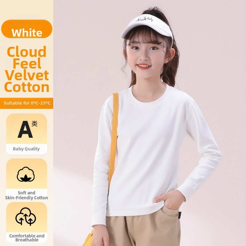 Vaikų pagrindinis topas su ilgomis rankovėmis, 95% medvilnė, švelni vidinė apdaila, unisex