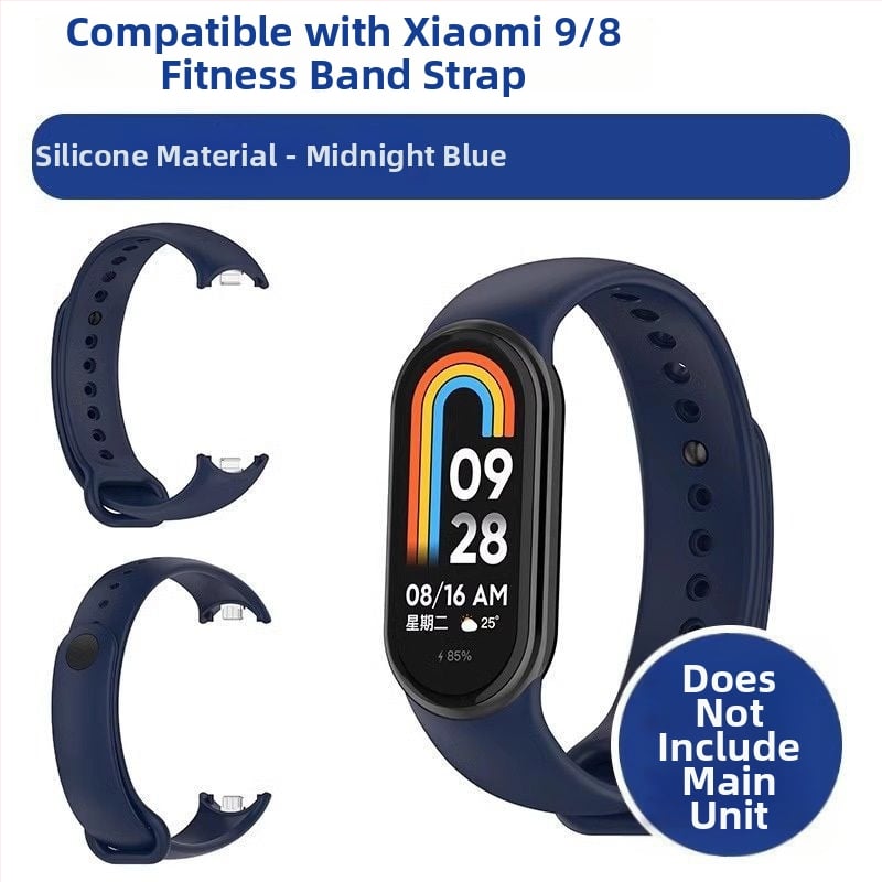 Náhradný pás pre Xiaomi Mi Band 9/8 – NFC verzia, plastový pás, módny štýl, prispôsobiteľná šírka pásu