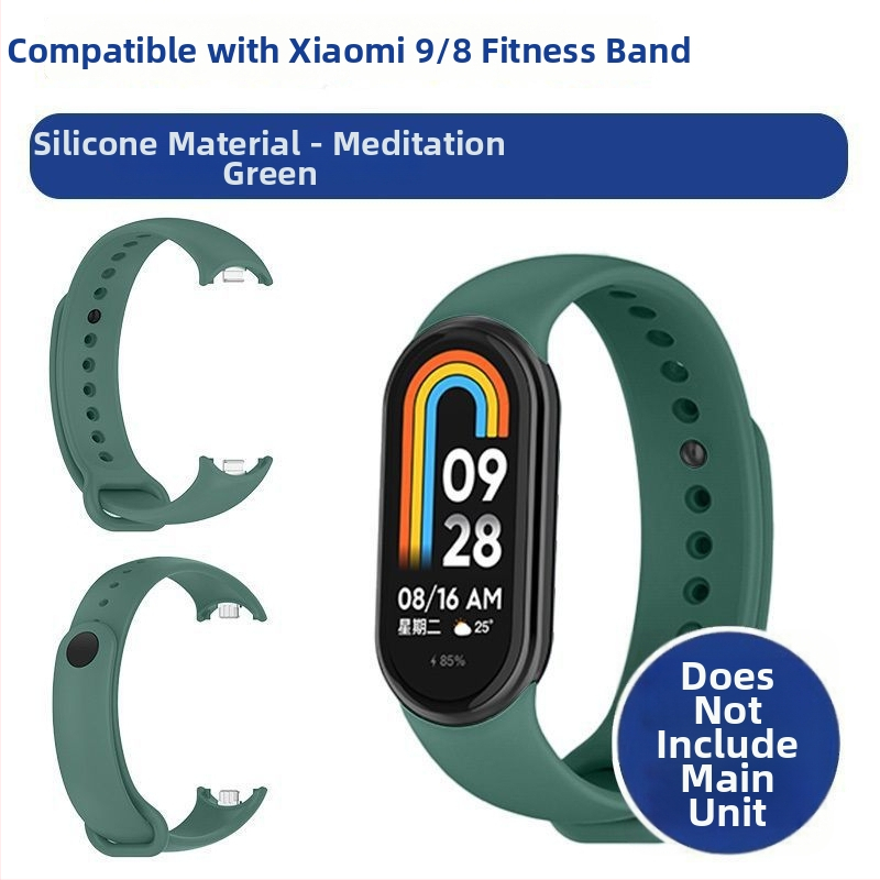 Náhradný pás pre Xiaomi Mi Band 9/8 – NFC verzia, plastový pás, módny štýl, prispôsobiteľná šírka pásu