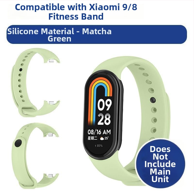 Náhradný pás pre Xiaomi Mi Band 9/8 – NFC verzia, plastový pás, módny štýl, prispôsobiteľná šírka pásu