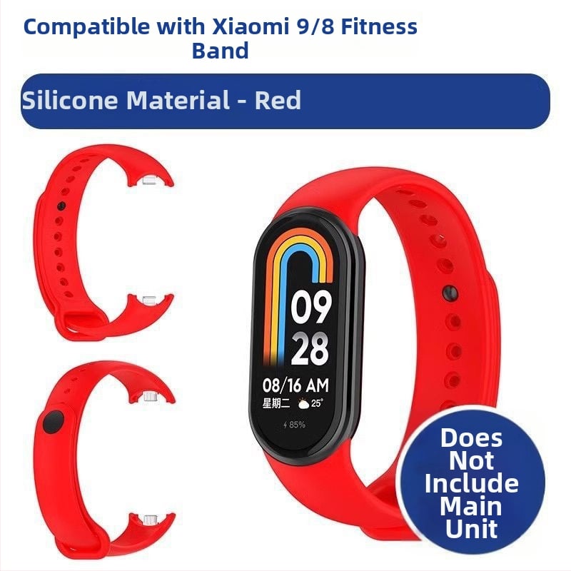 Náhradný pás pre Xiaomi Mi Band 9/8 – NFC verzia, plastový pás, módny štýl, prispôsobiteľná šírka pásu