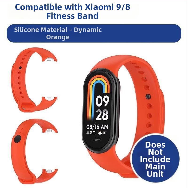 Náhradný pás pre Xiaomi Mi Band 9/8 – NFC verzia, plastový pás, módny štýl, prispôsobiteľná šírka pásu