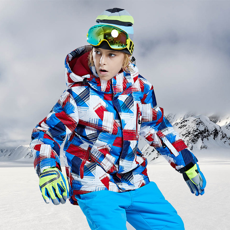 Coolo Star Set ski pentru copii unisex – țesătură Taslon, impermeabilitate 5000, umplutură din bumbac, căptușeală Ultrafine Shake Grain